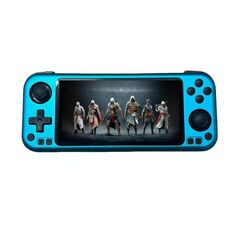 Console di gioco portatile CB408 con touch screen da 4,7 pollici, supporta WiFi Android 11 + sistema Linux 64G (blu)