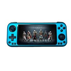 Console di gioco portatile CB408 con touch screen da 4,7 pollici, supporta WiFi Android 11 + sistema Linux 128G (blu)
