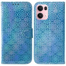 Per OPPO Reno13 Pro Global Custodia per telefono in pelle con fibbia magnetica colorata (blu)