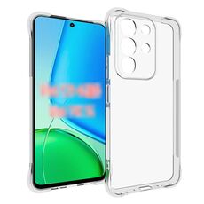 Per vivo Y29 4G / T4x 5G Custodia per telefono in TPU antiurto antiscivolo e spessa (trasparente)