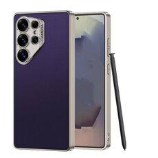 Per Samsung Galaxy S24 Ultra GKK GKK Ruijie Custodia per telefono in pelle ultra sottile, penna non inclusa (viola)