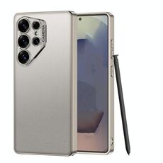 Per Samsung Galaxy S24 Ultra GKK GKK Ruijie Custodia per telefono ultra sottile in pelle, penna esclusa (grigio titanio)