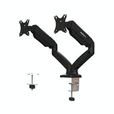 Supporto per monitor a doppio braccio da tavolo Lenovo Thinkplus ZJA1 Clip-on (nero)