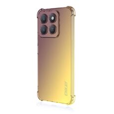 Per Honor X8c ENKAY Hat-Prince Gradient Airbag TPU Custodia per telefono (oro viola)