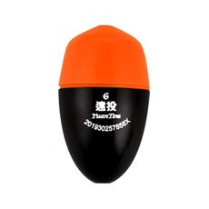 Galleggiante elettronico luminoso per la pesca notturna, galleggiante anticaduta in ABS per la pesca in mare, misura: 6 (arancione)