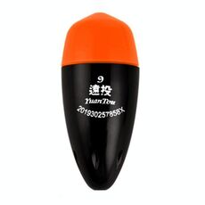 Galleggiante luminoso elettronico per la pesca notturna, galleggiante anticaduta in ABS per la pesca in mare, misura: 9 (arancione)