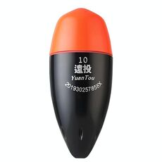 Galleggiante luminoso elettronico per la pesca notturna, galleggiante anticaduta in ABS per la pesca in mare, misura: 10 (arancione)