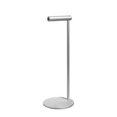 Supporto per cuffie in lega di alluminio con supporto per display per cuffie (grigio argento)