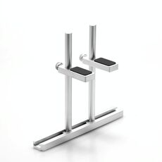 FinalCool Supporto per scheda grafica regolabile in lega di alluminio Supporto per ventola per telaio Supporto per scheda grafica 12 cm Argento