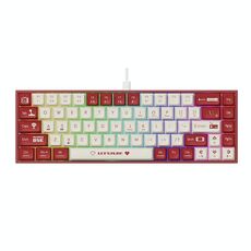 Tastiera meccanica da gioco Ajazz AK680 cablata 68 tasti Hot-swap piccola tastiera (asse verde rosso bianco)