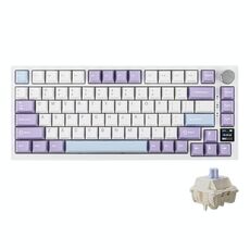 Tastiera da gioco meccanica Ajazz AK820 Pro Wireless Bluetooth Tri-mode con guarnizione Hot Swap personalizzata con schermo TFT, colore: Gift Axis Purple