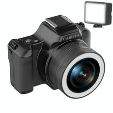 Mini telecamera digitale portatile Ultra HD 2K da 48 milioni di pixel, colore: bianco + luce di riempimento