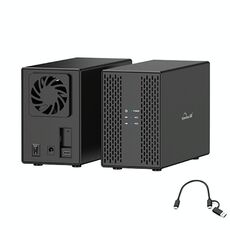 Blueendless DB3502F USB3.0/Type-C Non-array 2.5/3.5 pollici Dual-Bay Mobile Hard Disk Box (spina USA)