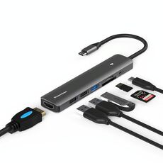 Stazione di docking multifunzionale Blueendless Type-C 7 in 1 HDMI + PD + USB3.0 + USB2.0 x 2 + SD + TF
