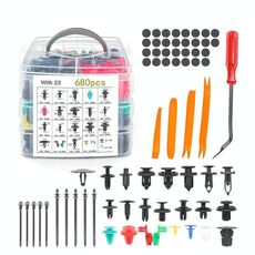 680 pezzi/set Kit di rimozione di elementi di fissaggio per clip di fissaggio per auto Set di clip per auto