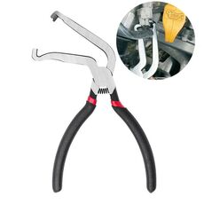 Pinza per scollegare la spina del cablaggio dell'auto, pinza per scollegare la linea del carburante e l'impianto elettrico, rimozione del tubo flessibile, stile: ugello piegato