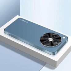 Per OPPO Find X8 AG Custodia per telefono in acrilico galvanico satinato (blu navy)
