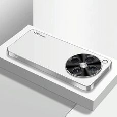 Per OPPO Find X8 Pro AG Custodia per telefono in acrilico galvanico satinato (argento bianco)