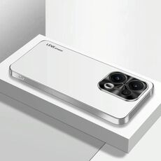 Per OPPO Reno13 Global AG Custodia per telefono in acrilico galvanico satinato (argento bianco)