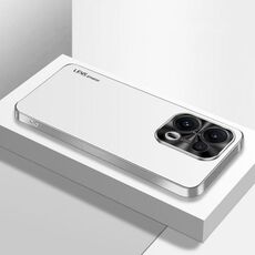 Per OPPO Reno13 Pro Global AG Custodia per telefono in acrilico galvanico satinato (argento bianco)