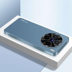 Per vivo X200 AG Custodia per telefono in acrilico galvanico satinato (blu navy)