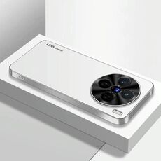 Per vivo X200 AG Custodia per telefono in acrilico galvanico satinato (argento bianco)