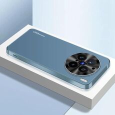 Per vivo X200 Pro AG Custodia per telefono in acrilico galvanico satinato (blu navy)