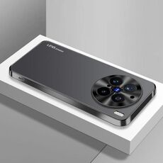 Per vivo X200 Pro AG Custodia per telefono in acrilico galvanico satinato (nero)