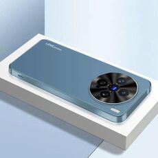 Per vivo X200 Pro mini AG Custodia per telefono in acrilico galvanico satinato (blu navy)