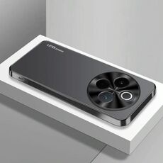 Per vivo Y300 Pro AG Custodia per telefono in acrilico galvanico satinato (nero)