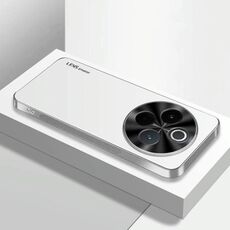 Per vivo Y300 Pro AG Custodia per telefono in acrilico galvanico satinato (argento bianco)