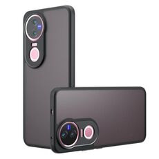 Per vivo V50 Armor Precise Hole PC Hybrid TPU Custodia per telefono (nero satinato)