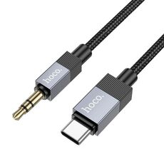 Cavo di conversione audio digitale intelligente USB-C/tipo C hoco UPA32B da 3,5 mm maschio, lunghezza: 1 m (nero)