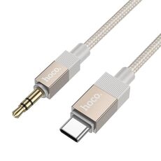 hoco UPA32B Cavo di conversione audio digitale intelligente USB-C/Tipo-C a 3,5 mm maschio, lunghezza: 1 m (oro)