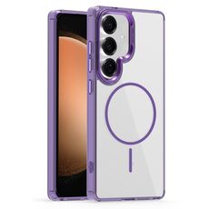 Per Samsung Galaxy S23 FE 5G Star Shield Thin Circle MagSafe Custodia per telefono (viola)