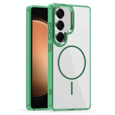 Per Samsung Galaxy S23 FE 5G Star Shield Thin Circle MagSafe Custodia per telefono (verde)