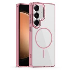 Per Samsung Galaxy S23 FE 5G Star Shield Thin Circle MagSafe Custodia per telefono (rosa)