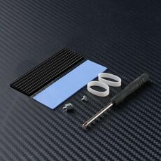 Dissipatore di calore per unità a stato solido FinalCool M.2 2280 NVMe SSD (nero)