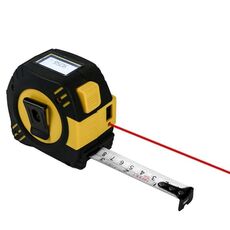Telemetro laser a infrarossi ricaricabile 2 in 1 + metro a nastro da 5 m, specifiche: laser 40 m