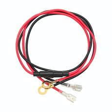 Cablaggio di modifica del caricabatterie per auto con terminale a molla tipo O da 10 A, 60 cm (rosso + nero)
