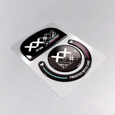 Per i piedini del mouse in vetro Logitech GPW Adesivi antiscivolo per mouse Pattini di scorrimento (stampati in nero)