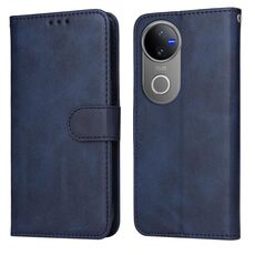 Per vivo V50 Classic Calf Texture Custodia Flip in Pelle per Telefono (Blu)