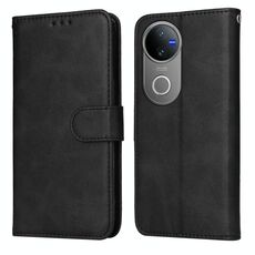 Per vivo V50 Classic Calf Texture Custodia Flip in Pelle per Telefono (Nero)