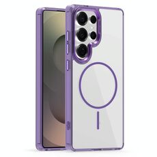 Per Samsung Galaxy S25 Ultra 5G Star Shield Thin Circle MagSafe Custodia per telefono (viola)