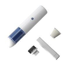 Aspirapolvere portatile per auto senza fili, piccolo aspirapolvere portatile ricaricabile per uso domestico, a umido/asciutto, con grande aspirazione (bianco)