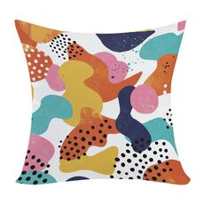 Cuscino per divano stampato Color Paradise con stampa centrale su richiesta, dimensioni: 35x35 cm (elasticità bidirezionale)