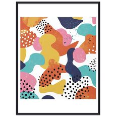 Dipinto decorativo Color Paradise con cornice PS Stampa su richiesta, dimensioni: 15x20 cm