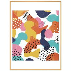 Color Paradise Dipinto decorativo con cornice in lega di alluminio Stampa su richiesta, dimensioni: 15x20 cm