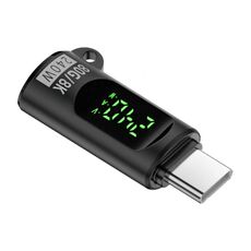 Adattatore da tipo C maschio a tipo C femmina 240 W 80 Gbps con display digitale (nero)