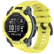 Per Garmin Instinct 3 AMOLED / Solar 50mm Cinturino da polso traspirante in silicone (giallo)